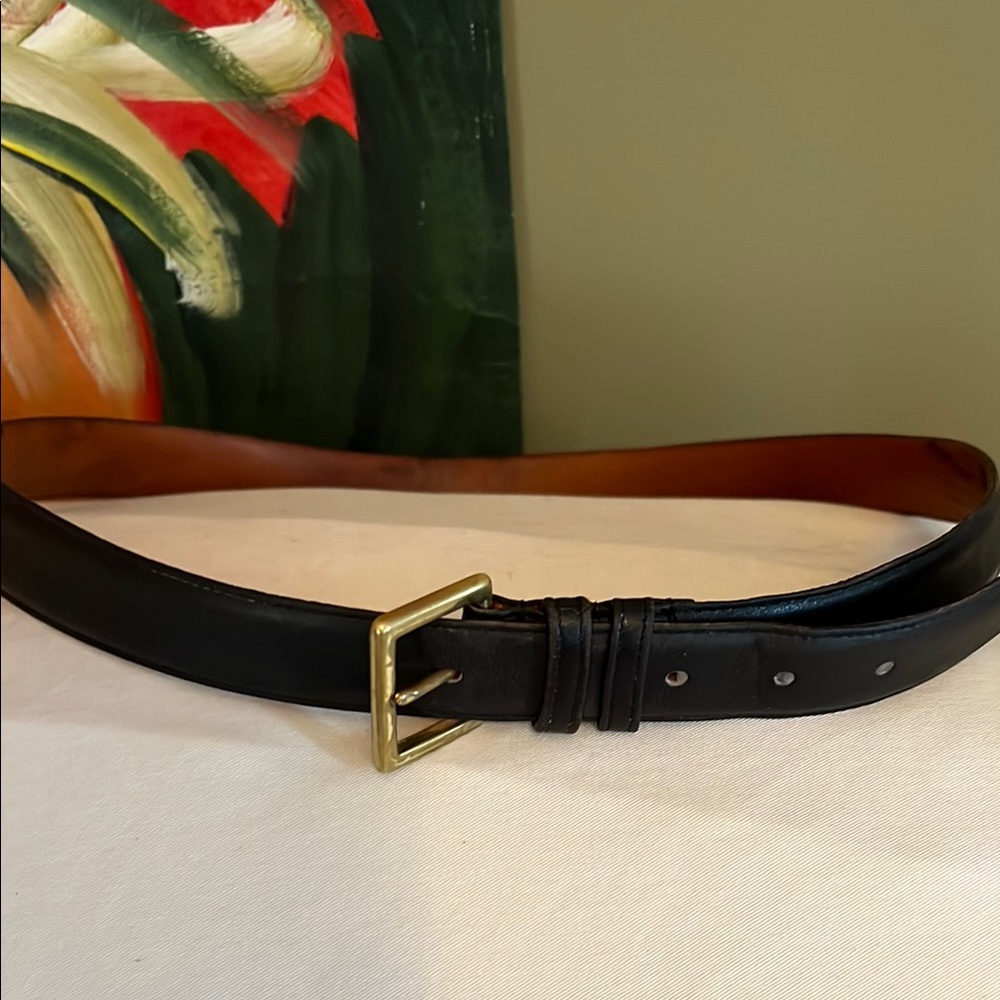 Coach 7600 Men's Black Leather Belt size 38 / 95
